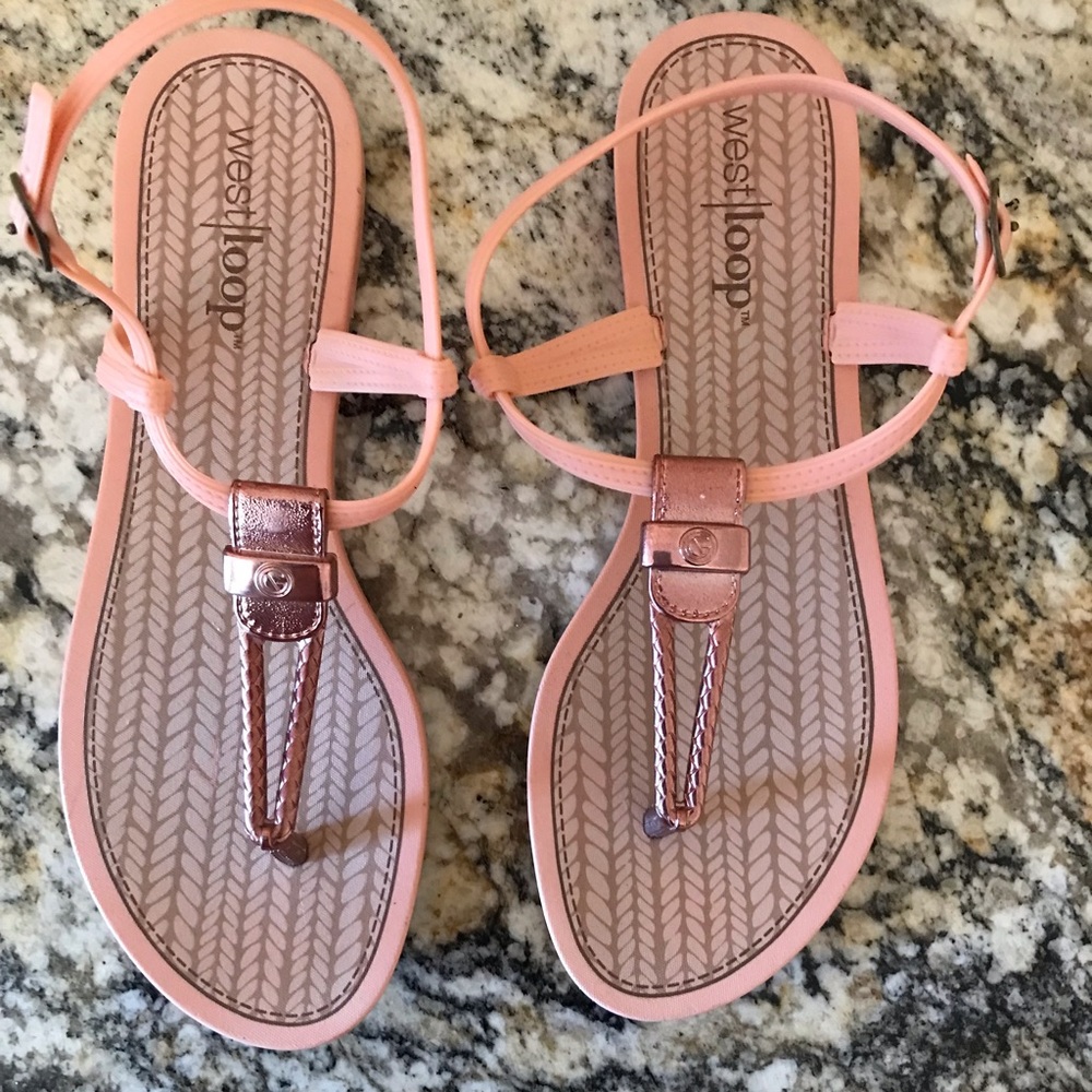 West loop sandals size 8